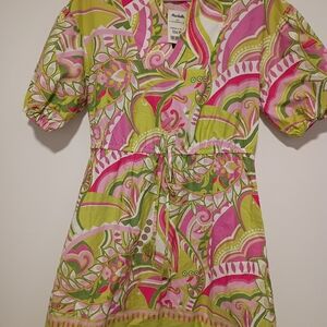 Chloe + Rene Womens Size Small Colorful Short Dress